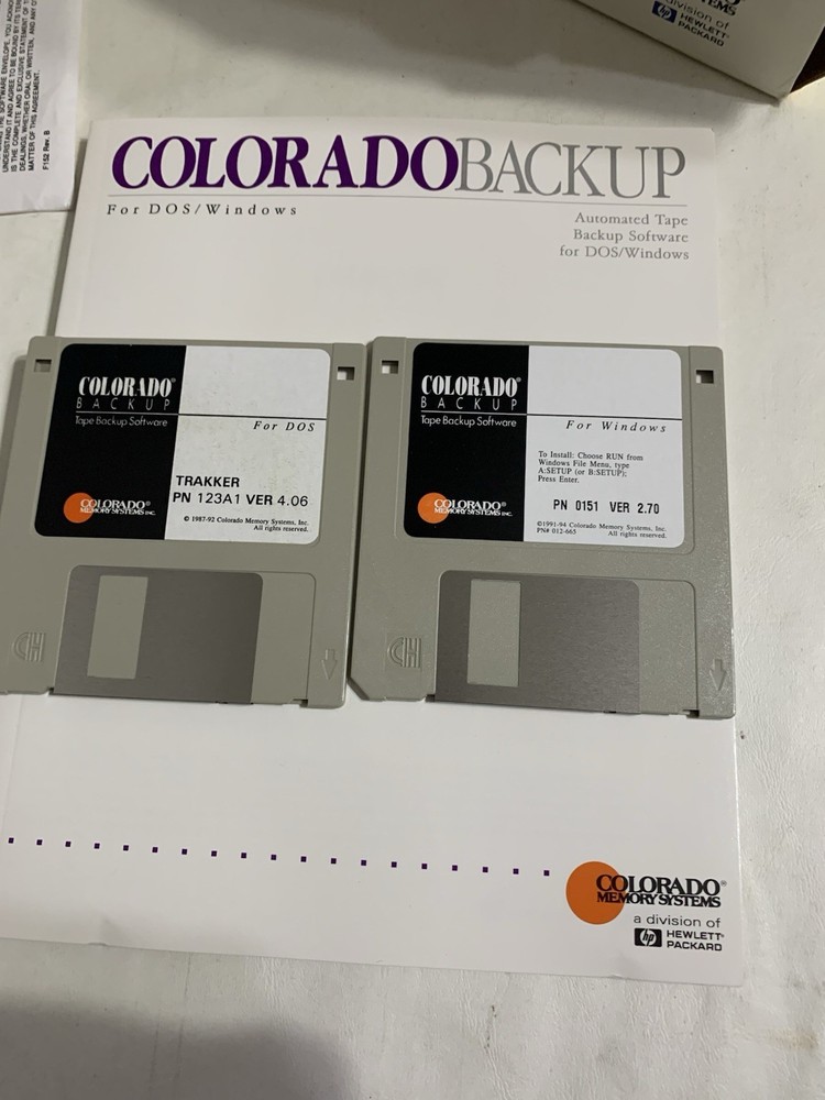 Colorado Trakker 350 Computer Tape Drive Complete In Original Box