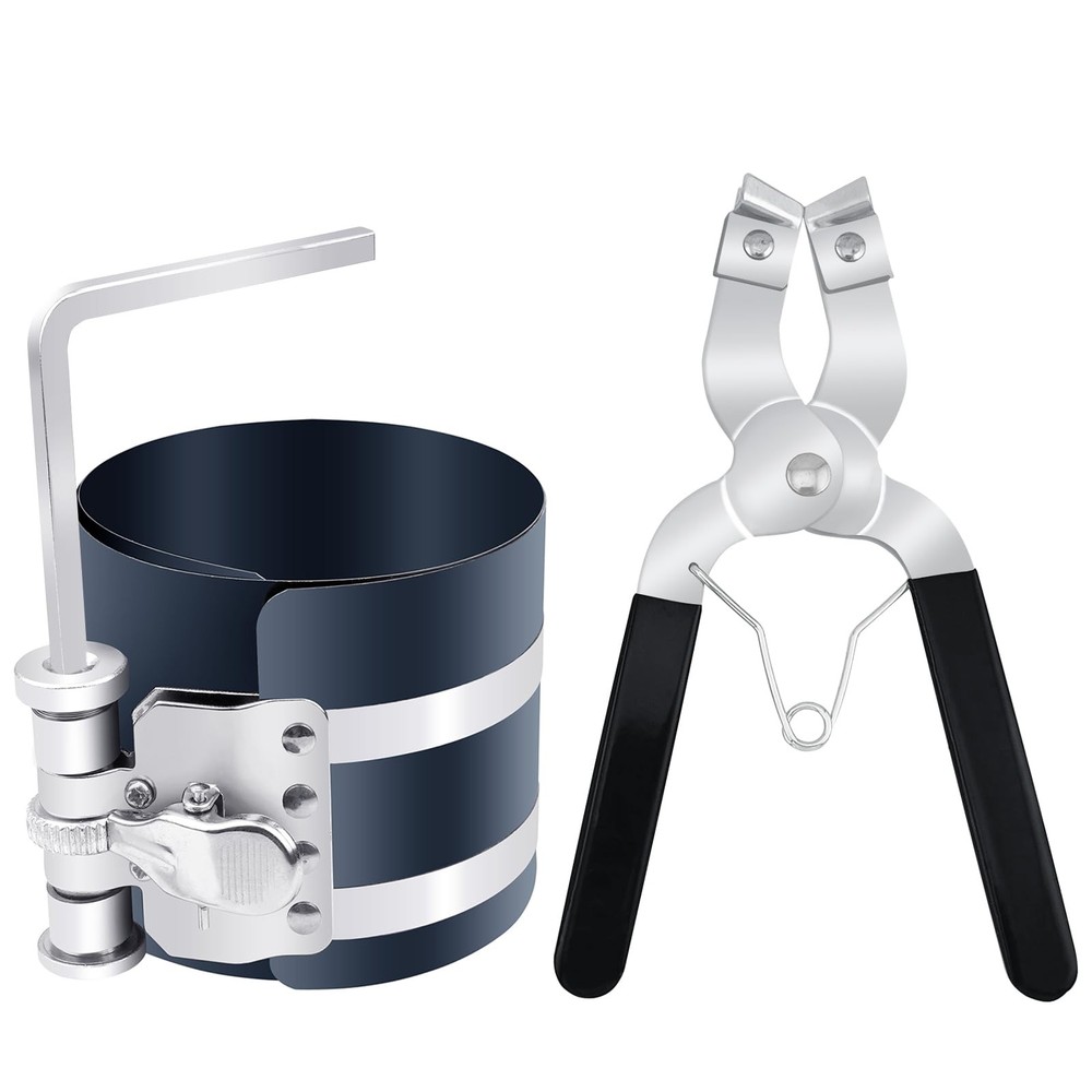Piston Ring Compressor Installer Removal Tool for Car Engine with Piston Inst...