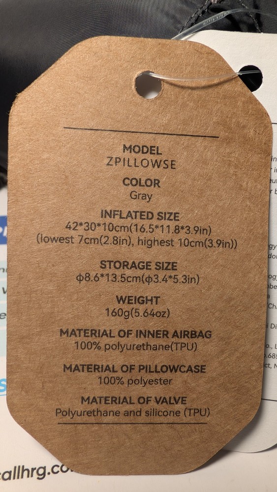 Flextail Zero Pillow SE - Inflatable Camping Pillow