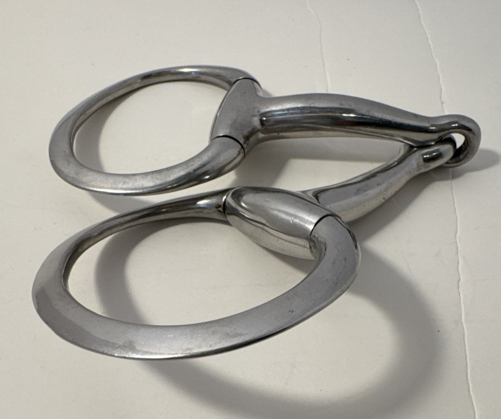 Eggbutt Snaffle Bit Flat Rings 5 ” Bars 1/2” Thick
