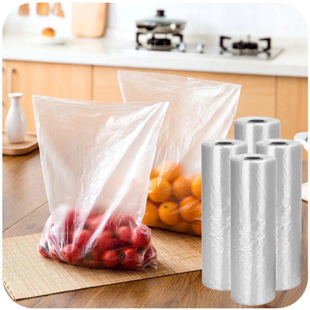 12"x20'' Plastic Produce Clear Bag on Roll 350 Bags / Roll Bread Fruit Vegetable