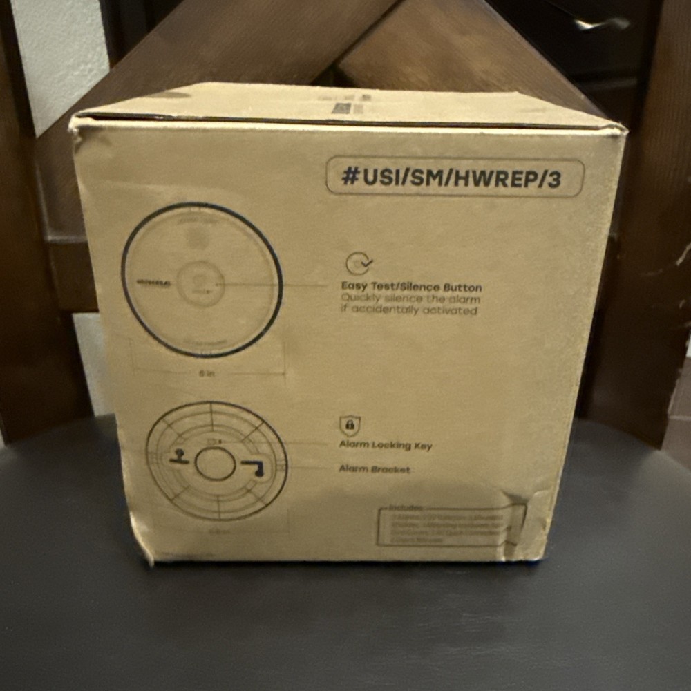 Universal Security Instruments (3-Pack) Hardwired & Battery smoke detectors