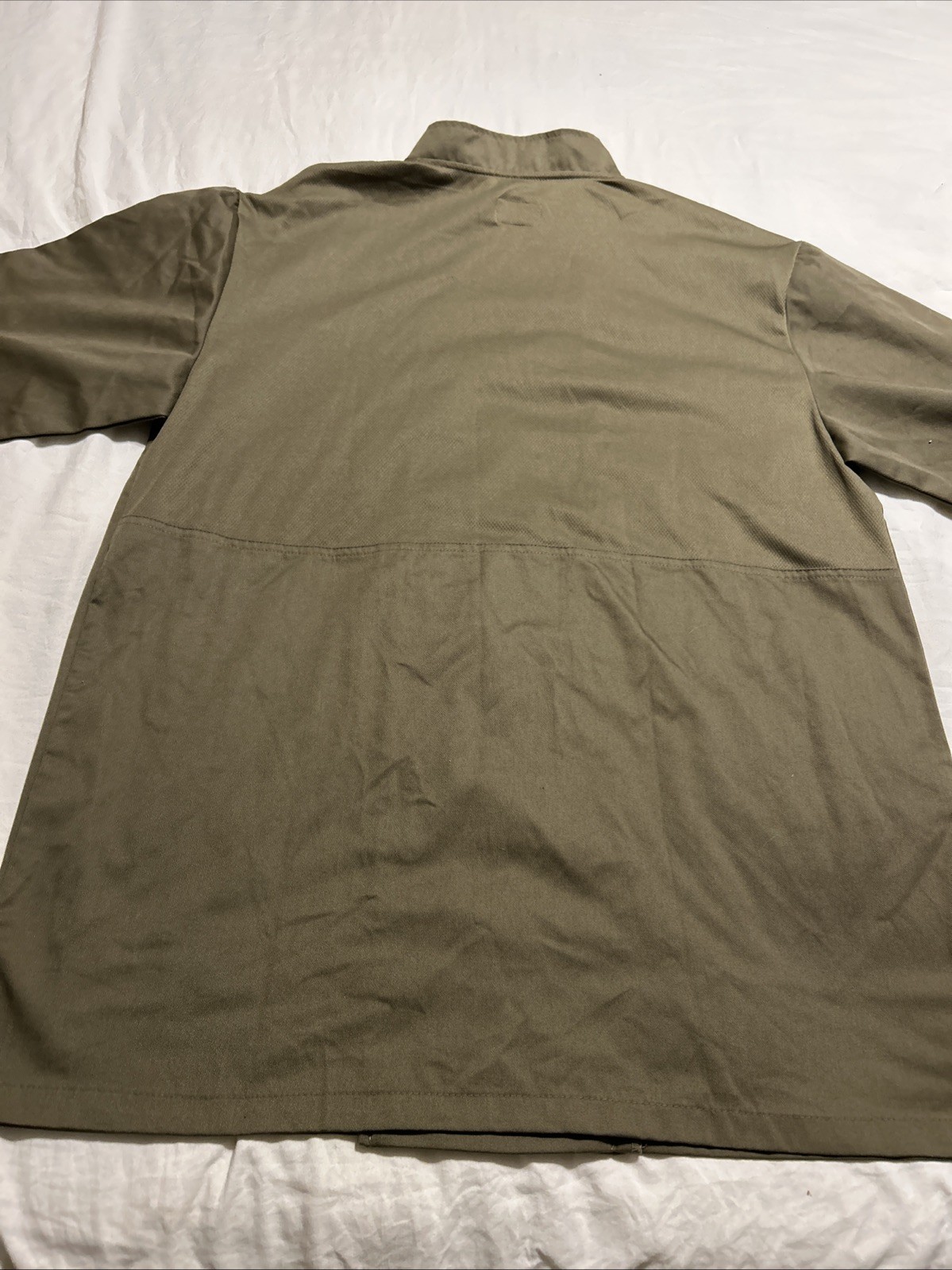 VTG Cracker Barrel Old Country Store Chef Coat Restaurant Uniform Green Medium