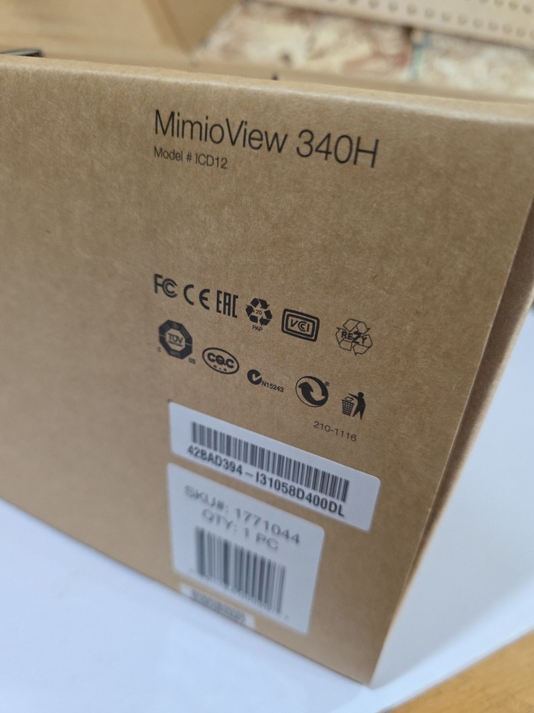 Mimio View 340H Document Camera New