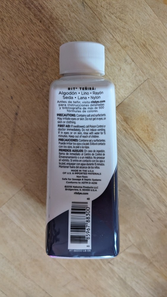 Rit All-Purpose Liquid Dye: multiple colors available