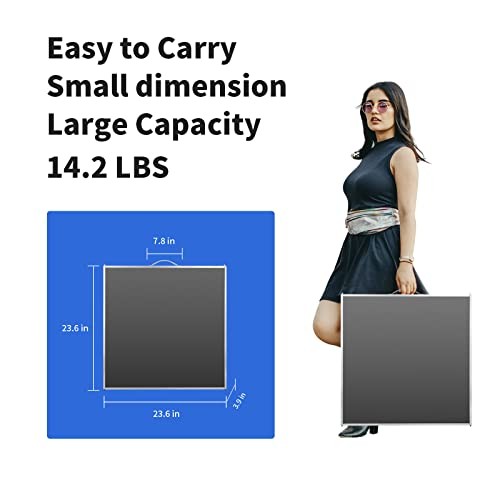Camping Table Folding Table Large 3 Adjustable Height Portable 6FT Black