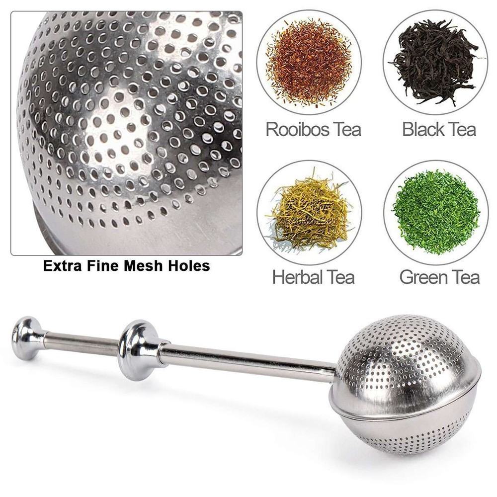 Ball Mesh Tea Infuser Loose Leaf Strainer Spice Filter Herb Steeper Diffuser LOT
