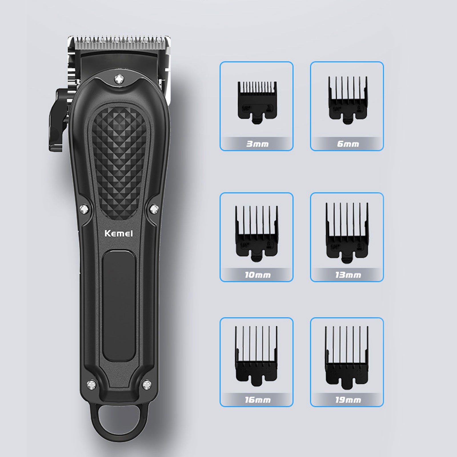 Kemei Professional Hair Clippers Cordless Trimmer Beard Cutting Machine Barber