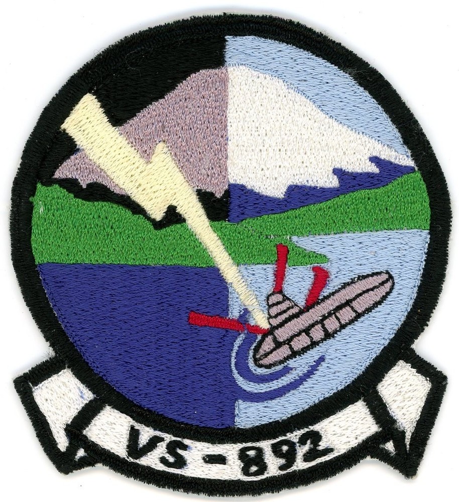 US Navy Patch:  Sea Control Squadron 892 (VS-892)