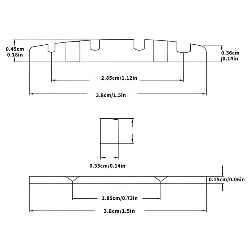 Electric Bass Nut Brass Improves Performances Size Includes Hexagonal Wrenches