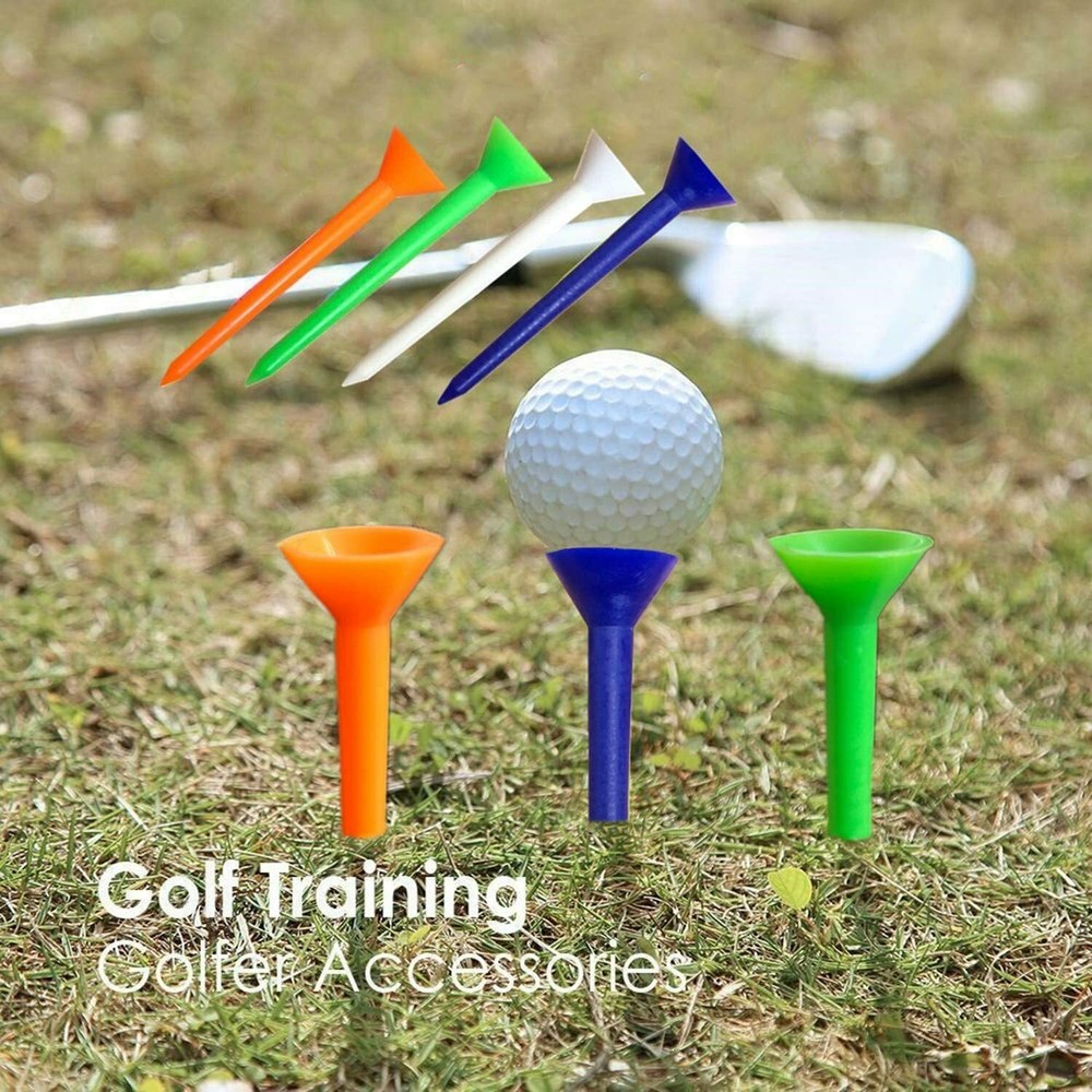 Golf Tees Plastic Unbreakable Big Cup Bulk Value 30 Pack Reusable Long 83mm