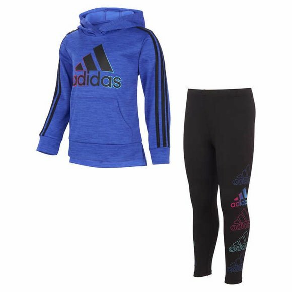 NWT -  Adidas Kids' 2-piece Active Set - Hoodie and Legging - Size 2T