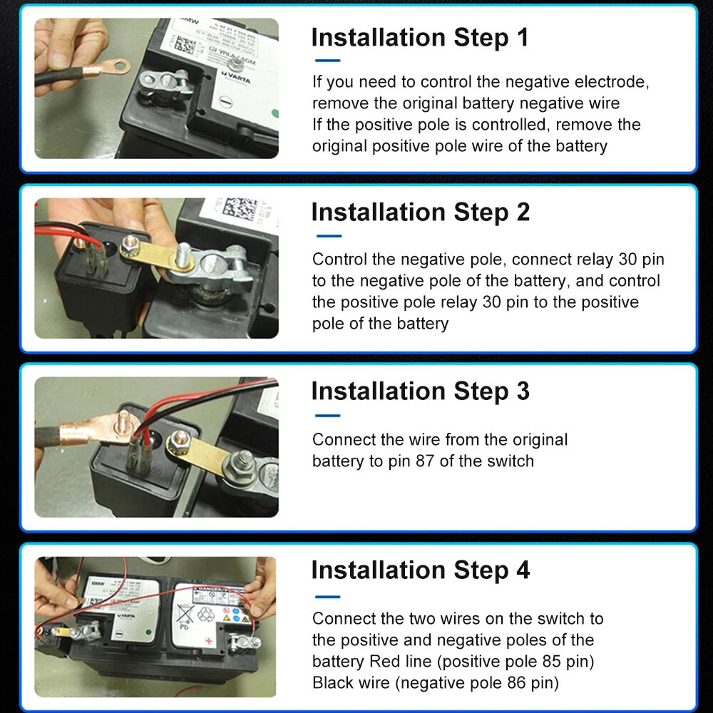 Car Battery Disconnect Switch Remote Control Power Kill Master Isolator Cut Off