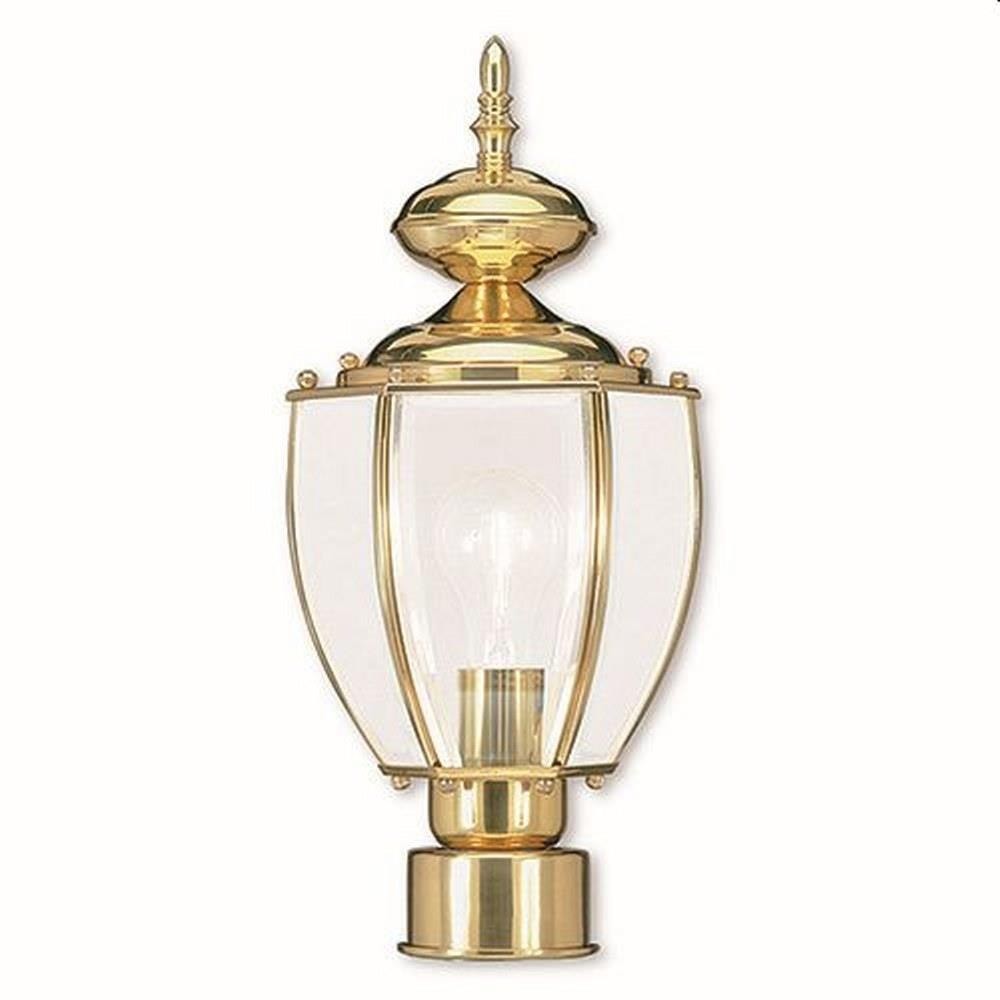 1 Light Outdoor Post Top Lantern in Outdoor BasicsTraditional Style - 7 Inches