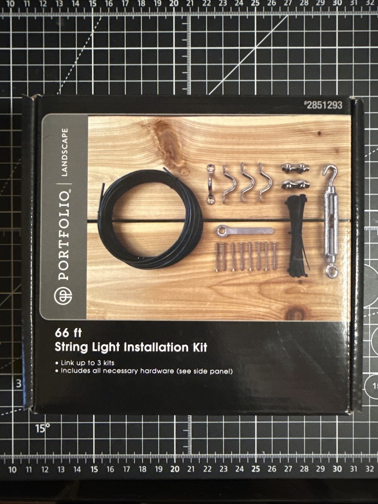 Portfolio Landscape 66 ft. String Light Installation Hardware Kit Harbor Breeze