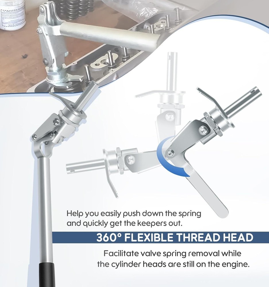 66784 Proform Valve Spring Compressor Remove Stud Mount FOR all 3/8" & 7/16"