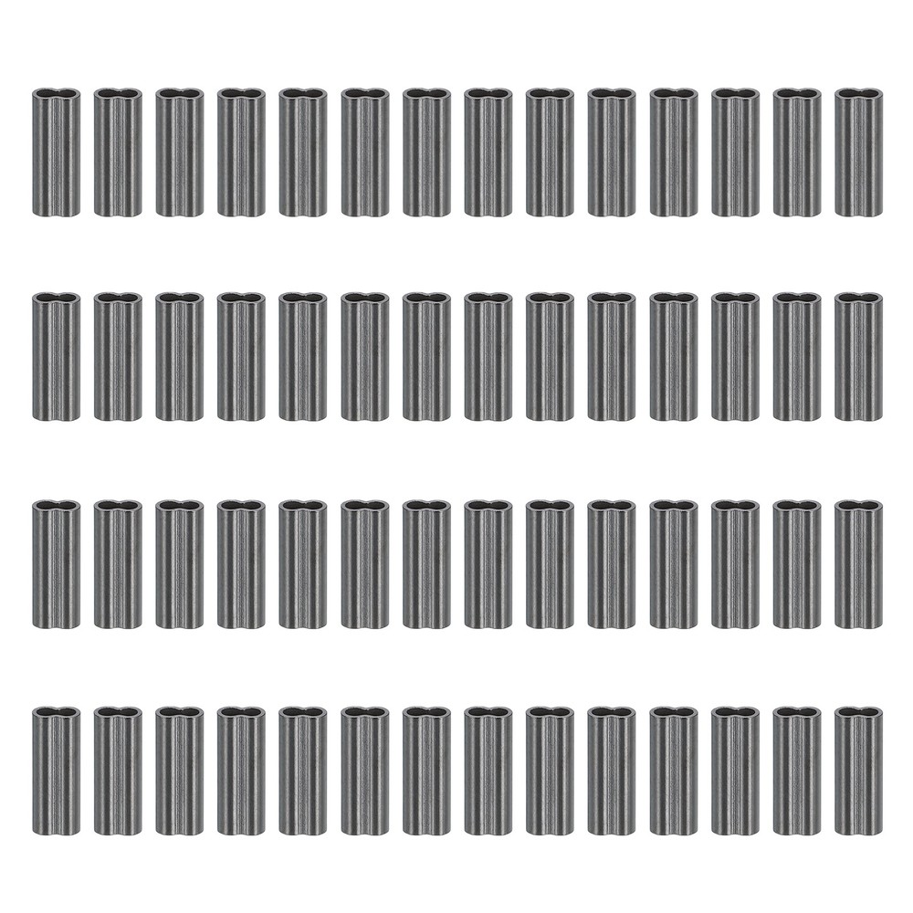 3/64" 1.2mm Wire Rope Loop Sleeve 100 Pcs Double Ferrule Loop Sleeve