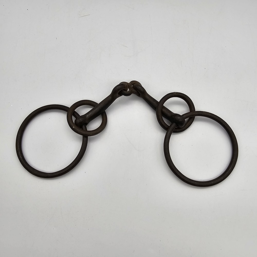Vintage Loose Ring Snaffle Bit With Lifesaver