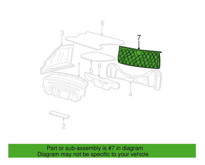 Rear Trunk Envelope Style Web Mesh Cargo Net for FORD Thunderbird 2002-2005 New