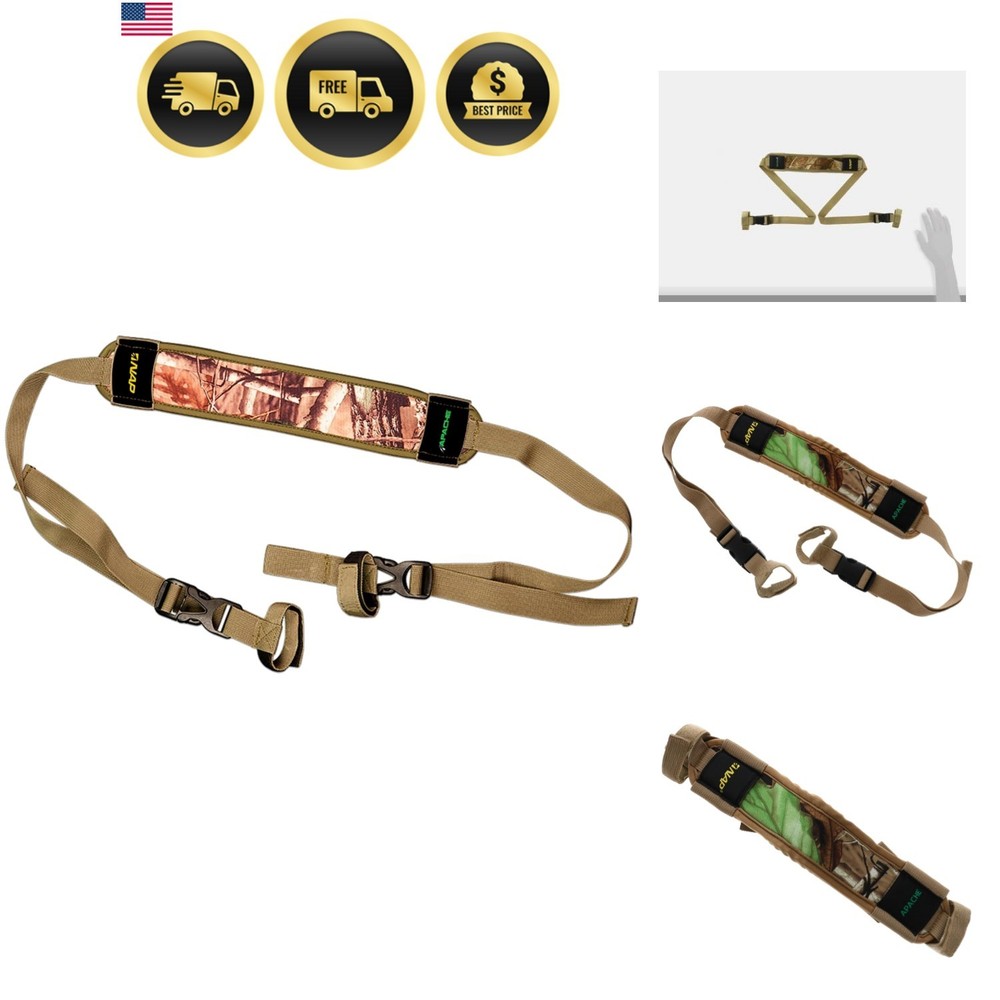 Hunting Bow Sling Lightweight Quiet Adjustable Quick-Release Shoulder Strap