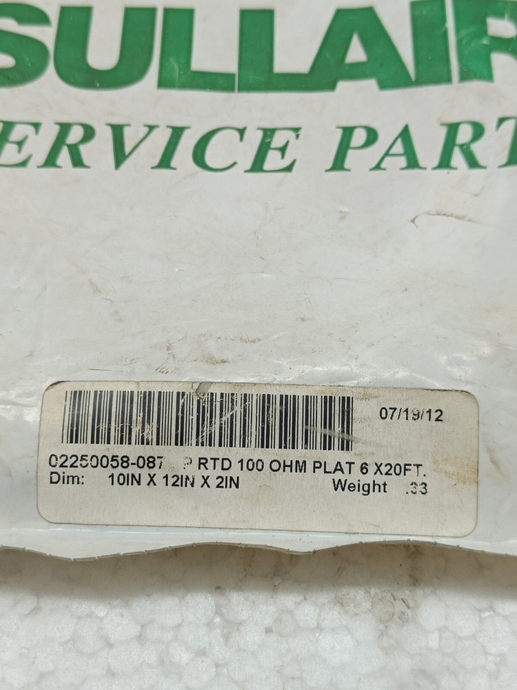 GENUINE SULLAIR TEMPERATURE SENSOR 02250058-087