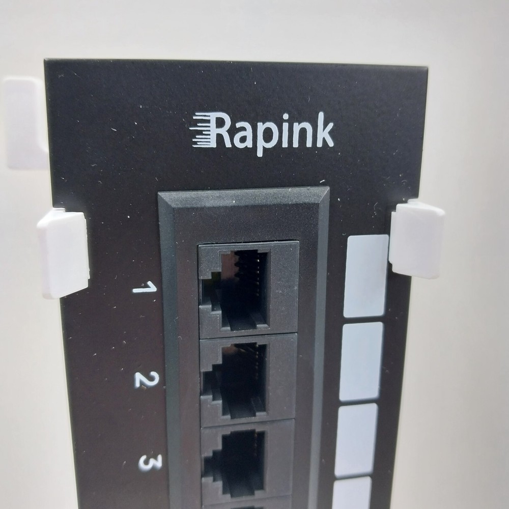Rapink Patch Panel 12 Port Cat6 10G Support - Free Shipping