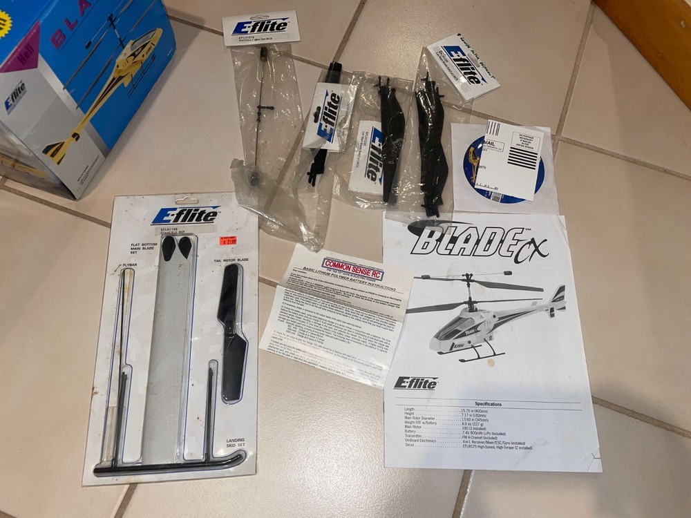 E-Flite Blade CX Helicopter Ready to Fly, Open Box, Excellent Condition