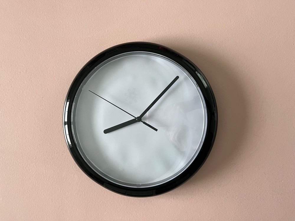 Personalized Clock - flow blue clock, flow blue lovers