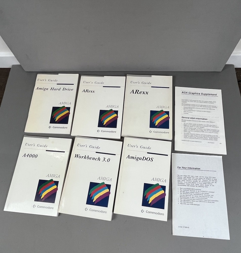 Commodore Amiga Version 3.0 Disks & Manuals - Vintage Computing