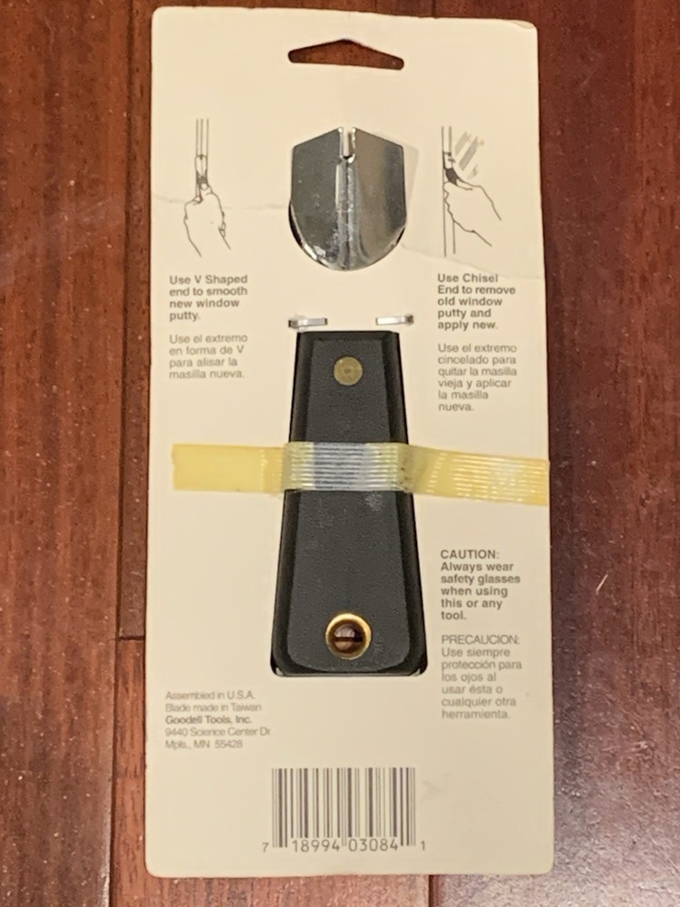 Goodell Window Maintenance Tool Knife - Remove Apply & Smooth Putty