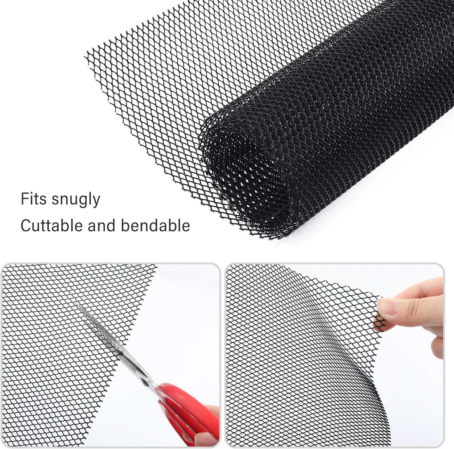 Malla Universal Para Parrilla De Auto De 40"X13" - Rejilla Automotriz De Ale