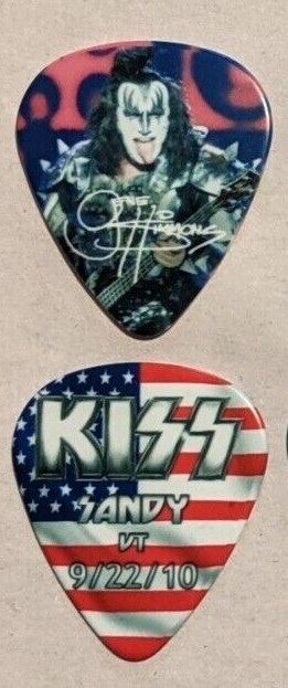 KISS 9-22-2010 SANDY MT Hottest Show On Earth Guitar Pick CITY PICK