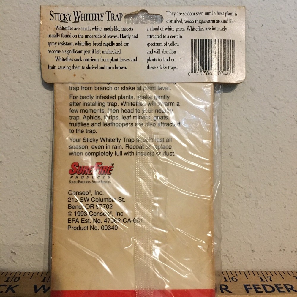 SureFire - Whitefly Traps (3) Pack - Garden trap for flying insects.￼