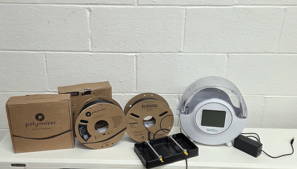 Sunlu Filament Dryer S2 Bundle, Filament Polymaker PETG, Elegoo PLA