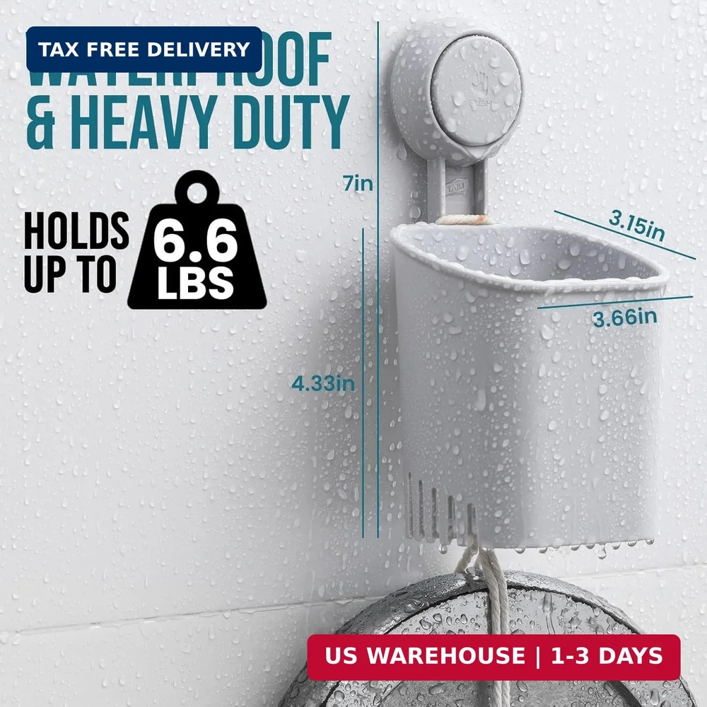 TAILI Suction Toothbrush Holder, Powerful Toothpaste Toothbrush Suction Cup, Sel