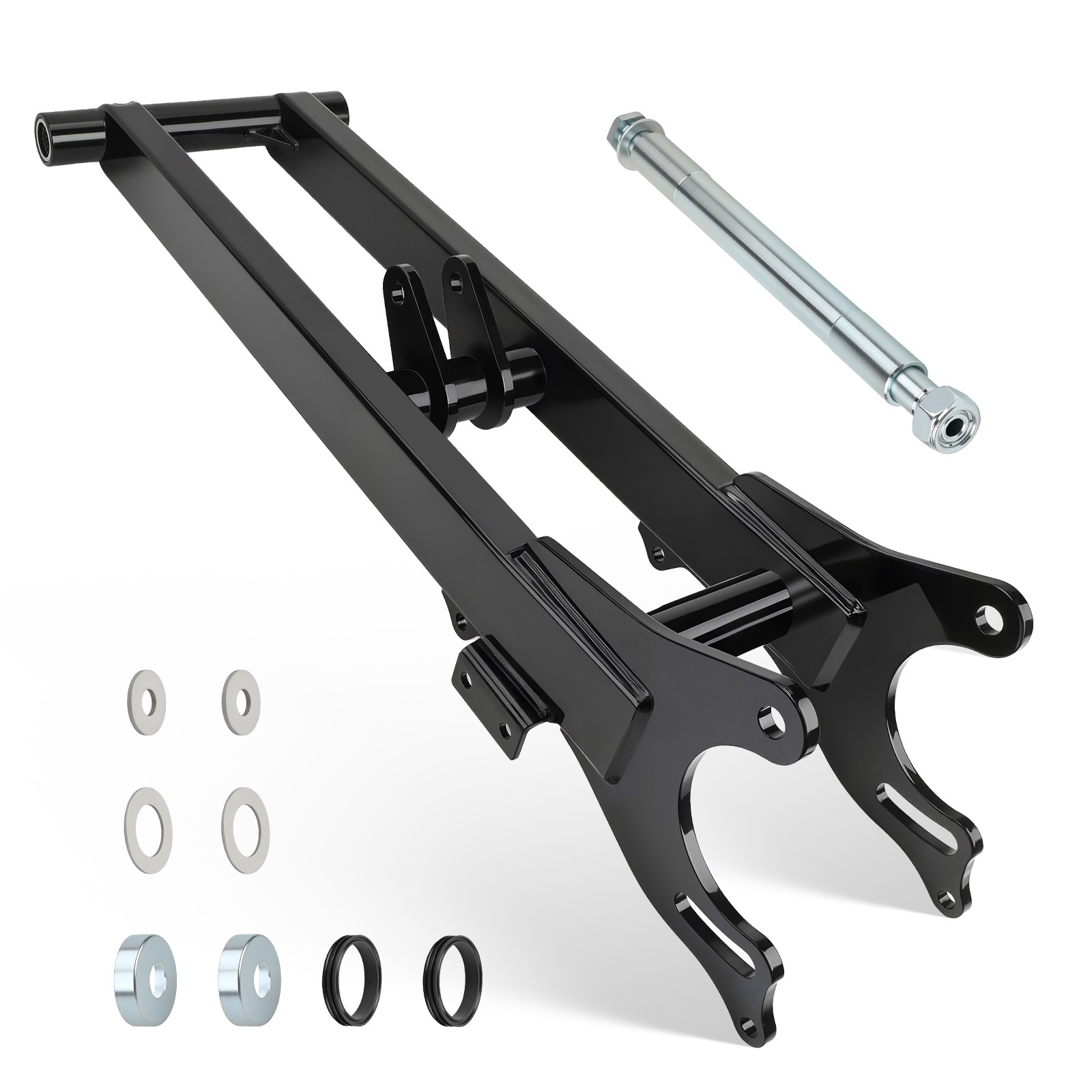 +6" Extended Chrome Black Rear Swing Arm For Yamaha Banshee 350 YFZ350 1987-2006