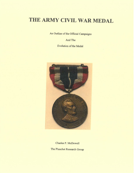 US Army Civil War Medal Roster Roll & Campaigns ex Gleim Planchet Press Booklet