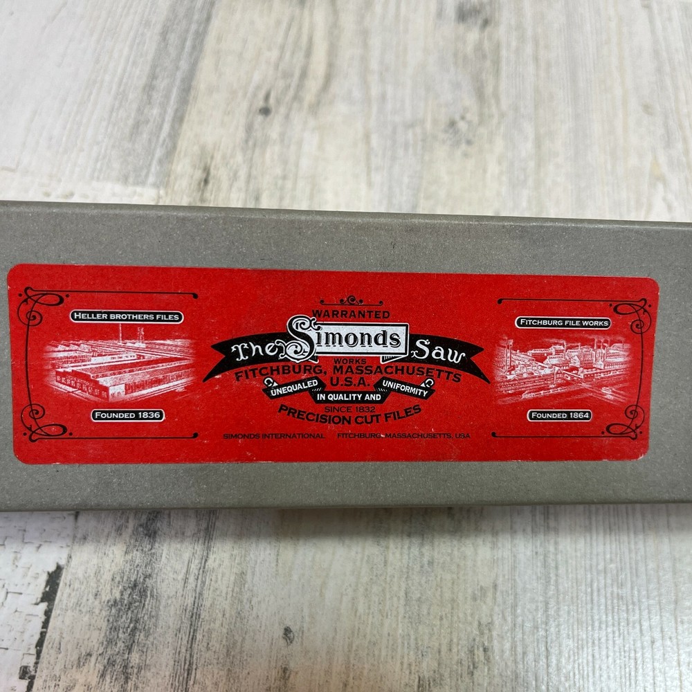 Simonds 73518500 American Pattern Three Square File 8 inch Second Cut