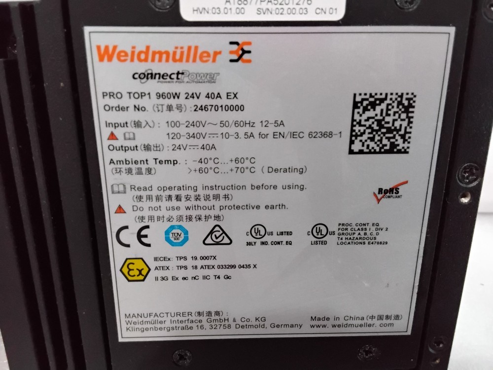 Weidmuller 2467010000 Power Switch