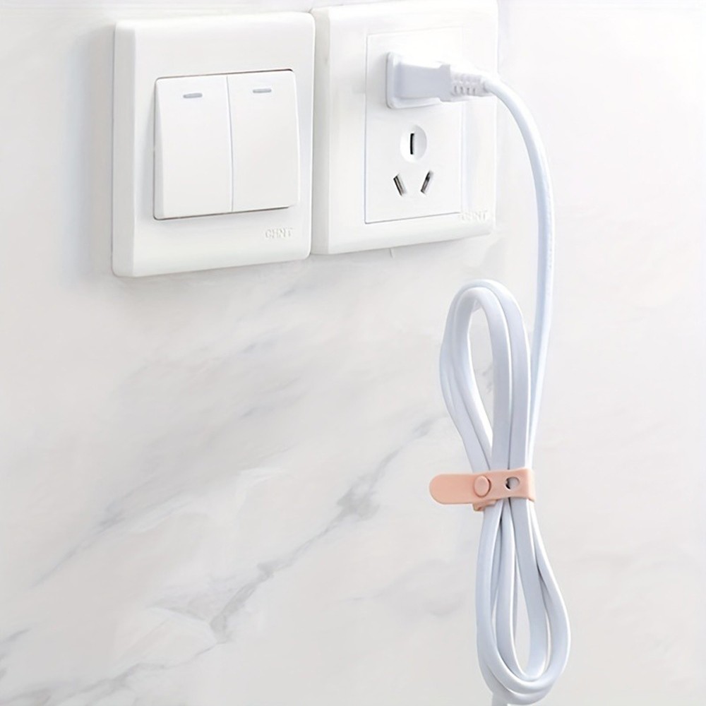 Functional Office Cord Straps with Adjustable Fit for Computer & Charger Cables