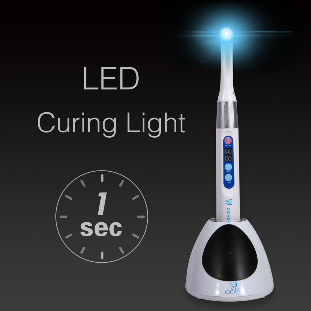 Dental iLED light curing lamp 1 second cure light cordless wireless 2300 mW/c㎡