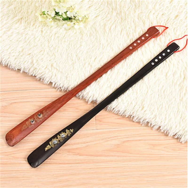21" Shoe Horn Extra Long Vintage Wooden Handle Wooden Shoehorn Easy AID Horn US
