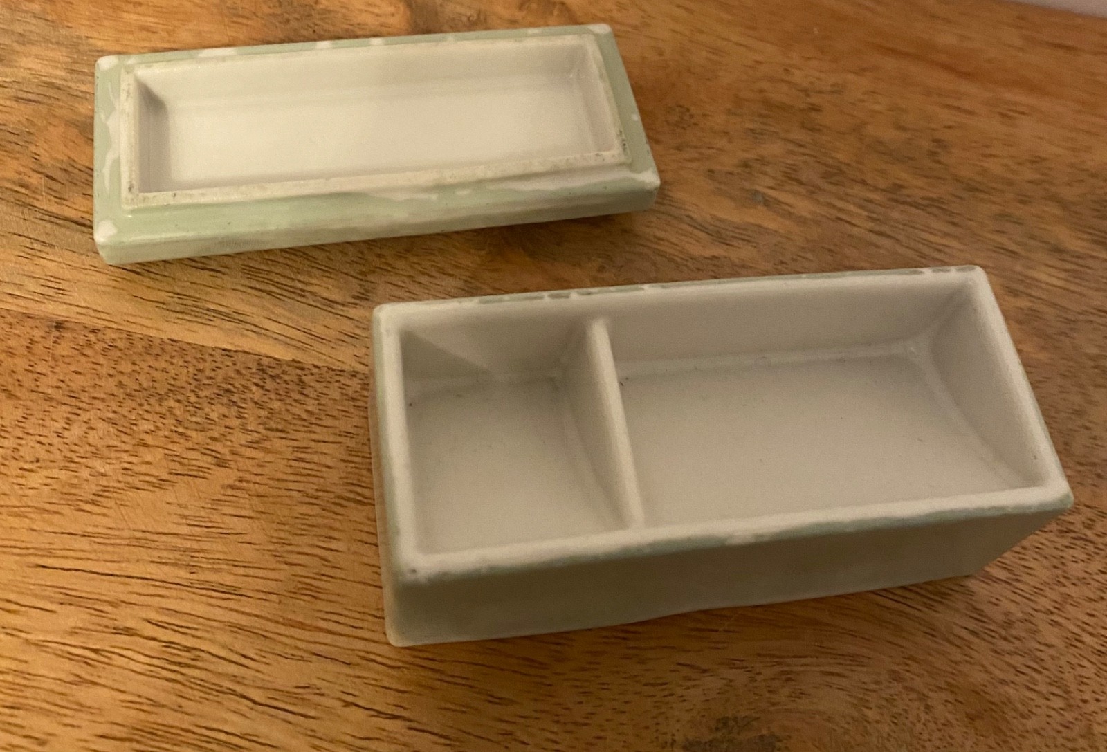 Vintage Elfinware Hand Painted Porcelain Stamp Holder