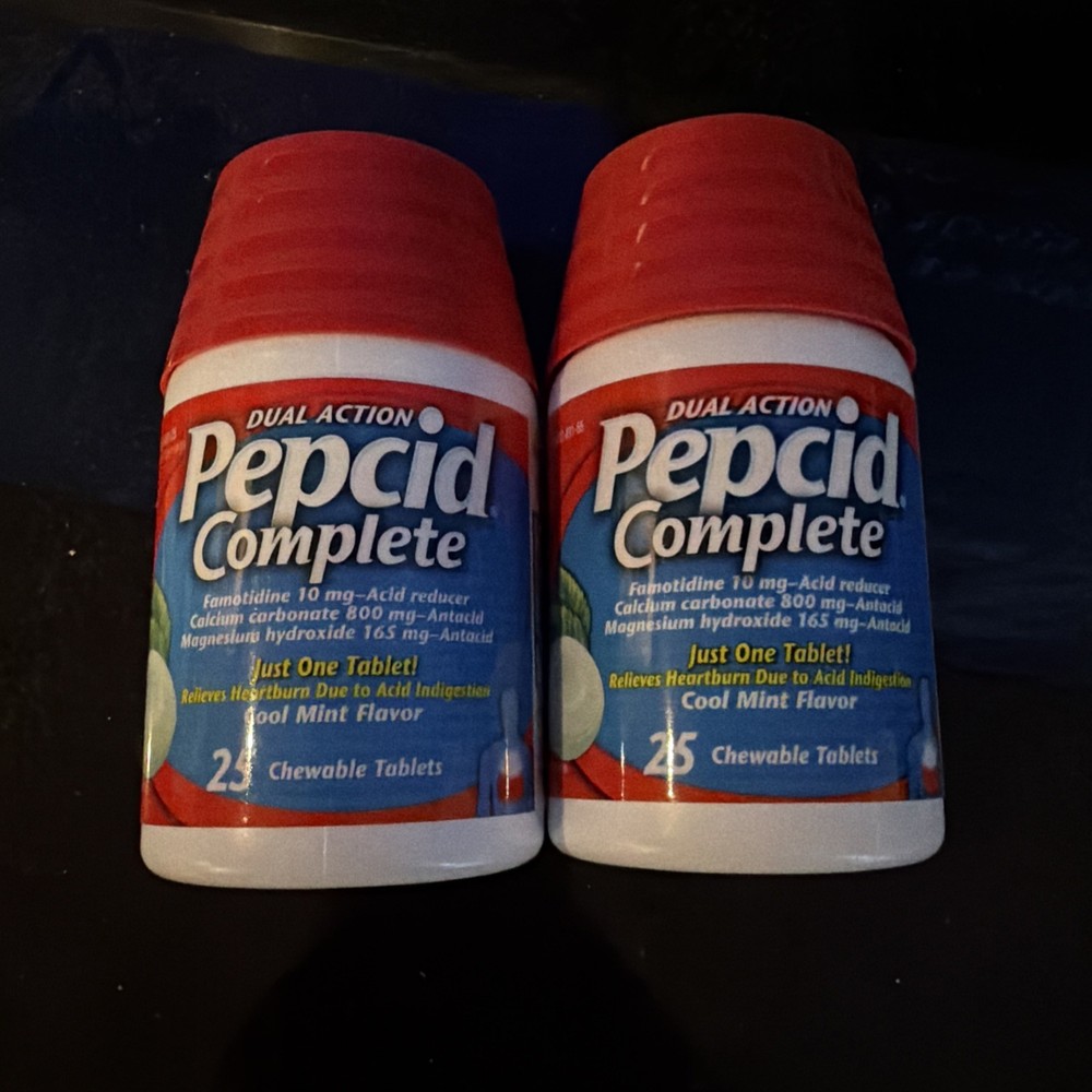 Pepcid Complete Mint 2 Pack 25 Count (50 total)  EXP 05/27
