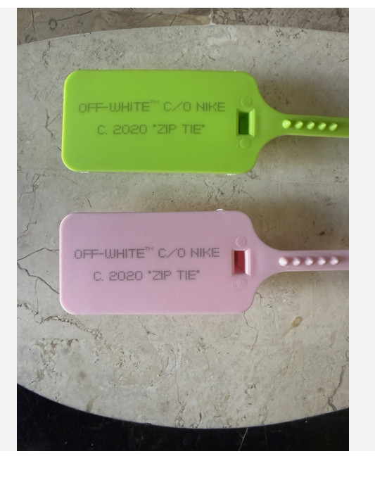 FAST SHIPPING "The Ten" ZIP TIE TAG Blue WHITE GREEN Red Replacement x Off-White