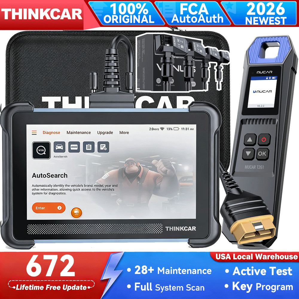 ThinkScan 672 TPMS Programmer Bidirectional Scanner Full System Scan 28+Services