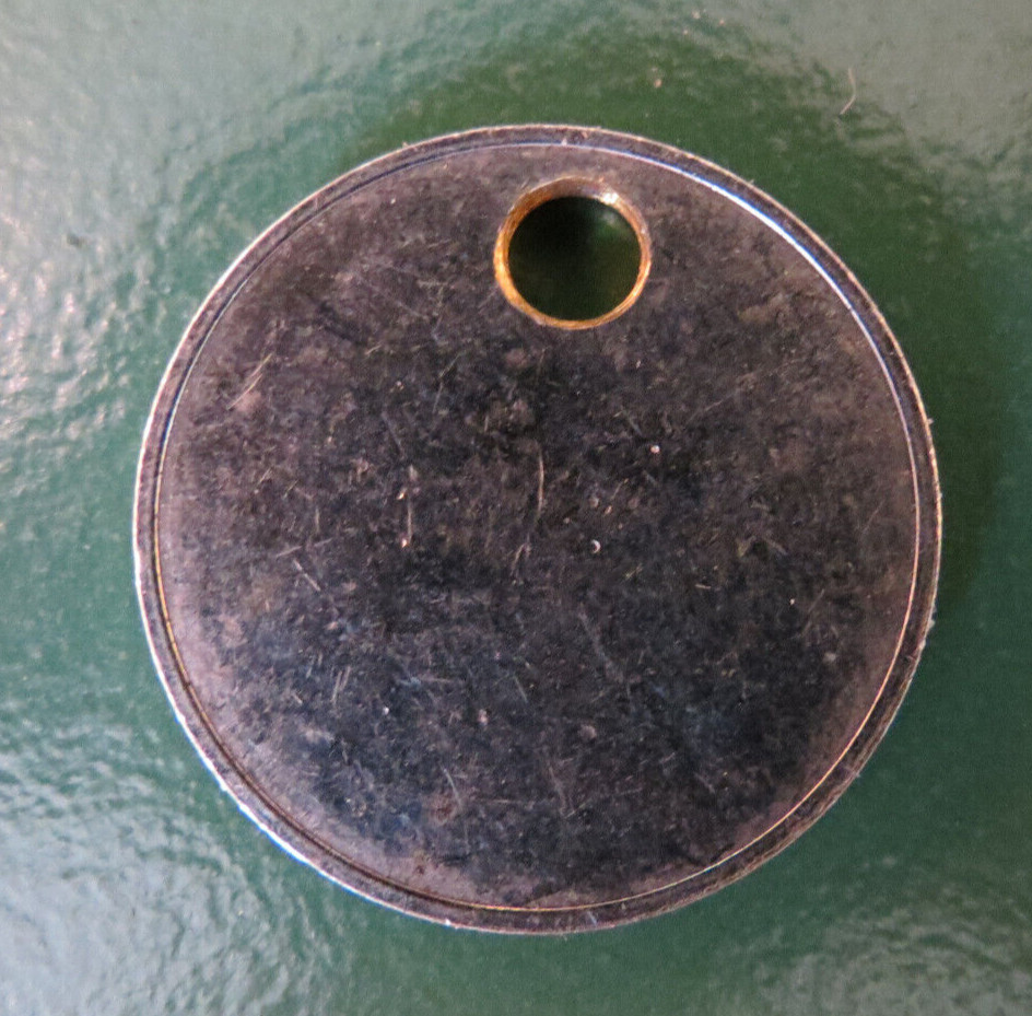 WOOLLEY Colliery Pit Check Tally - marked WOOLLEY COLLIERY 2551