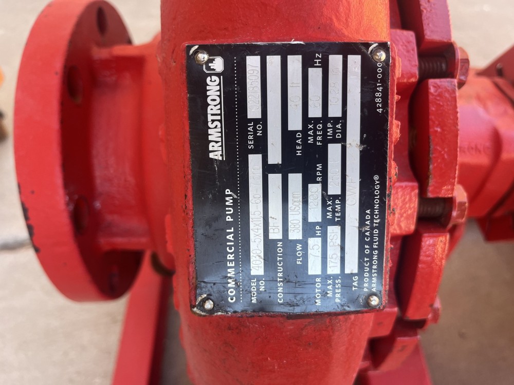 Armstrong water pumps