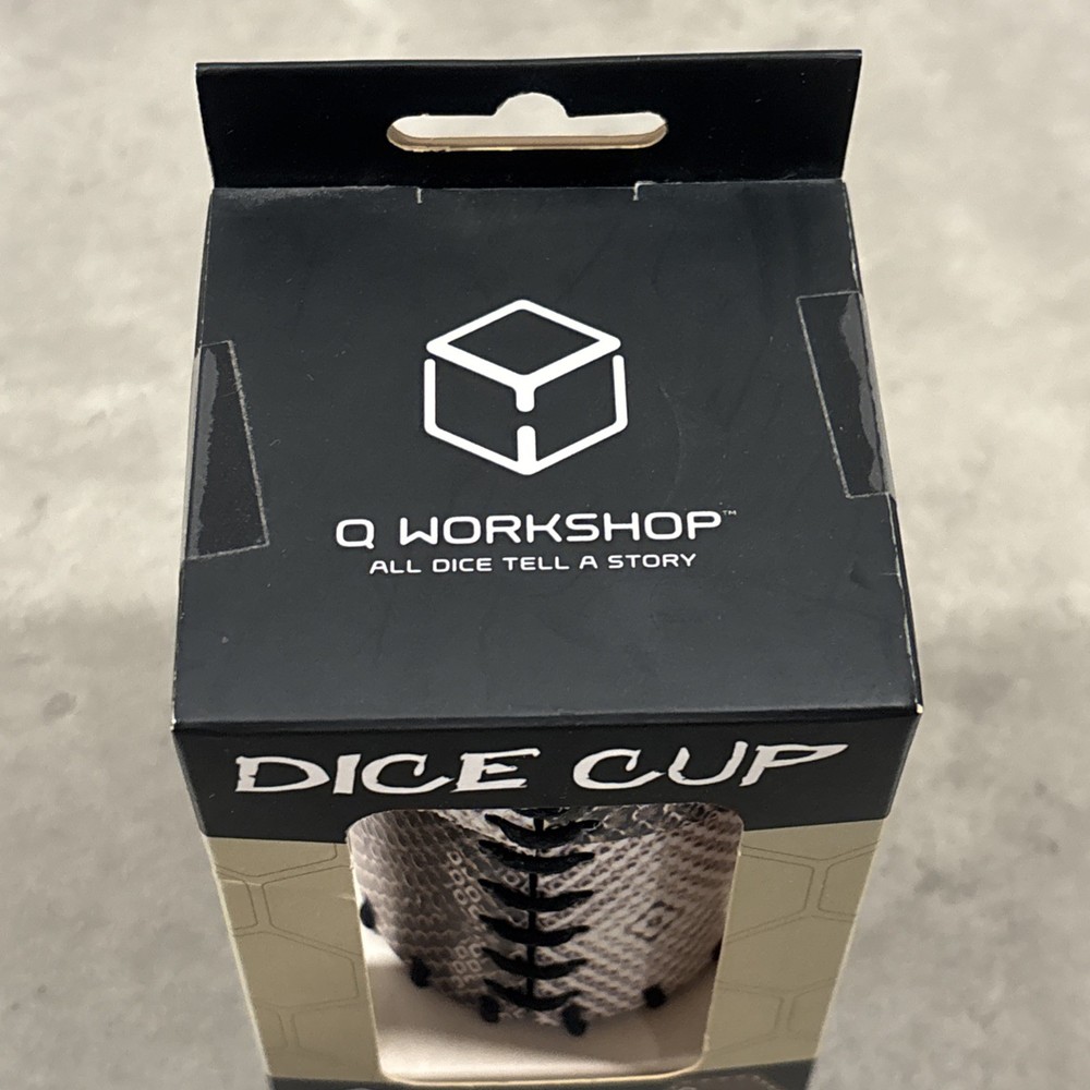 Q-Workshop Dice Accessory Dragonhide Dice Cup - DND - Genuine Leather Handmade