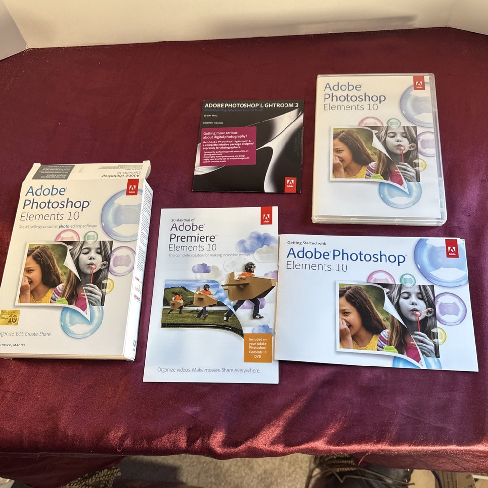 Adobe Photoshop Elements 10 Win/Mac With Two Bonus Books
